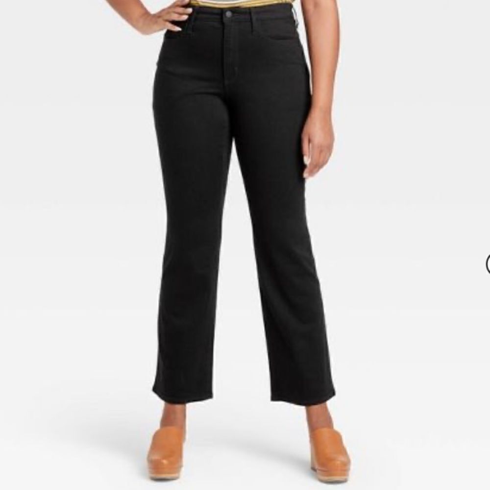 Women's High-Rise Bootcut Jeans - Universal Thread™ Black - Picture 5 of 15